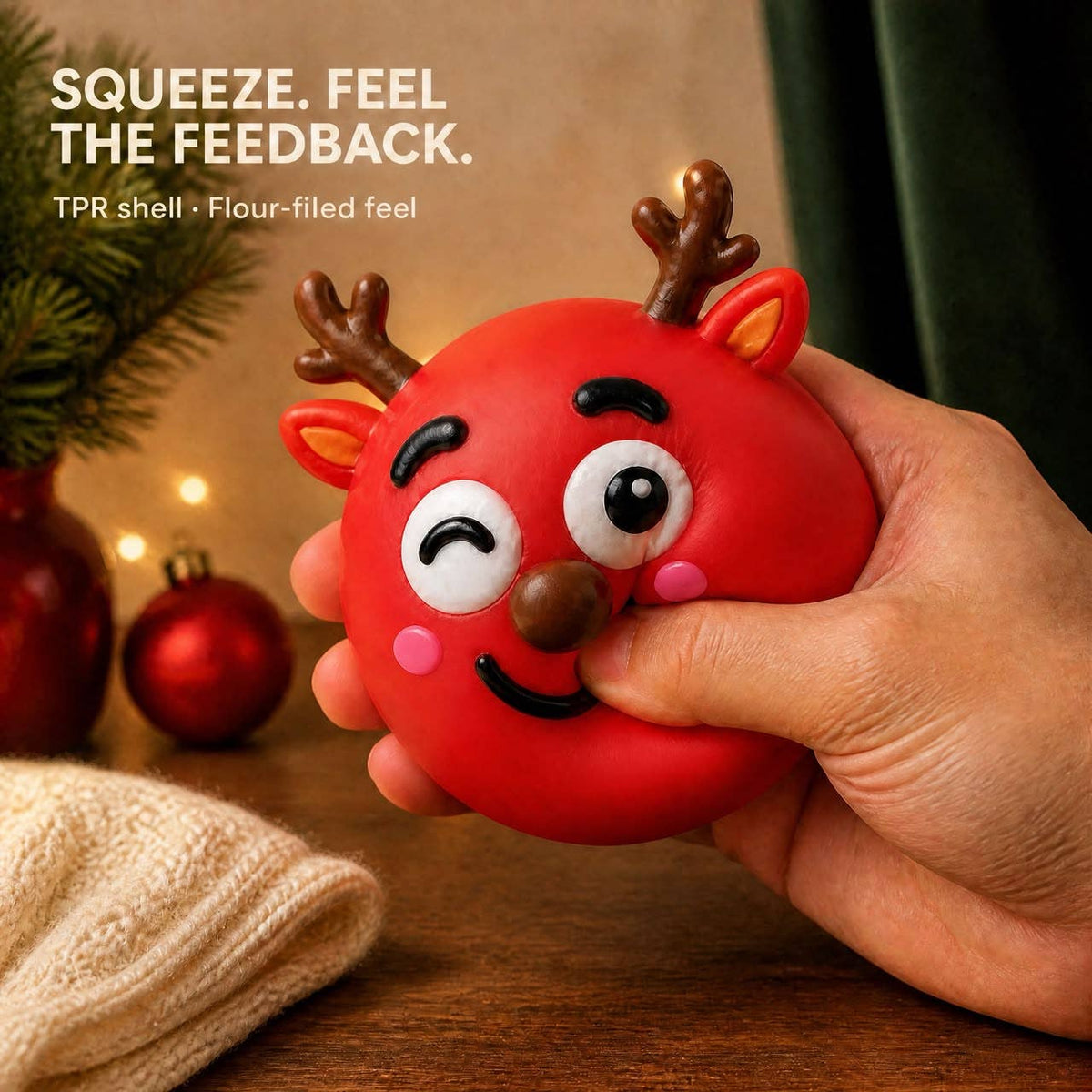 Funny Faces Squishy Balls — Christmas Edition