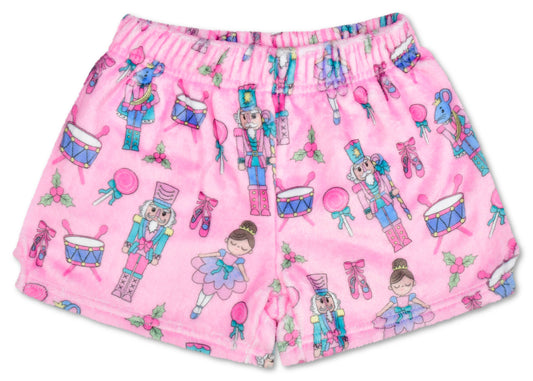 Nutcracker Waltz Plush Shorts (Small -(6-8))