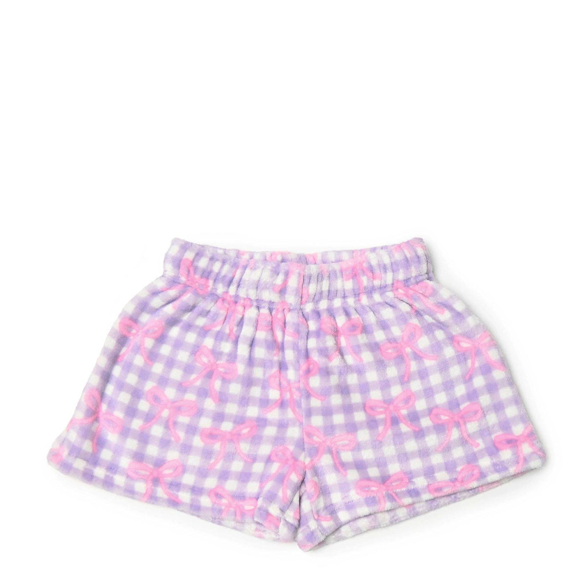 (3 PACK) Gingham Bow Printed Cozy Pajama Shorts