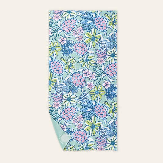 The Darling Effect XL Quick-Dry Beach Towel–Coastal Cove