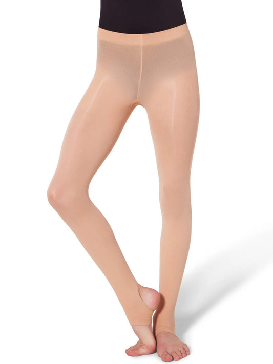 Capezio Toddler Ultra Soft Self Knit Waistband Stirrup Tights (1961x)