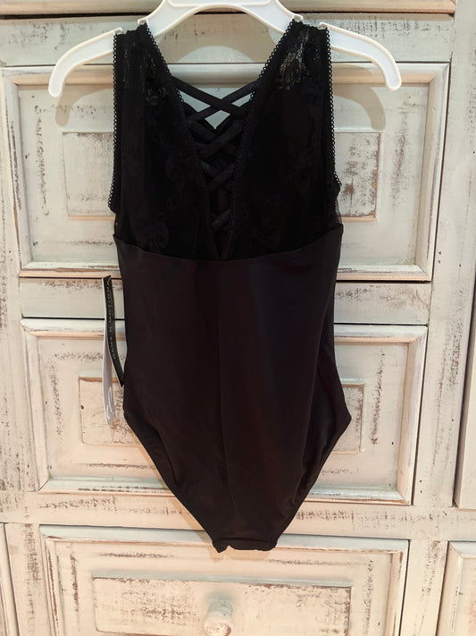 Danz N Motion Bow Mesh Tank Leotard