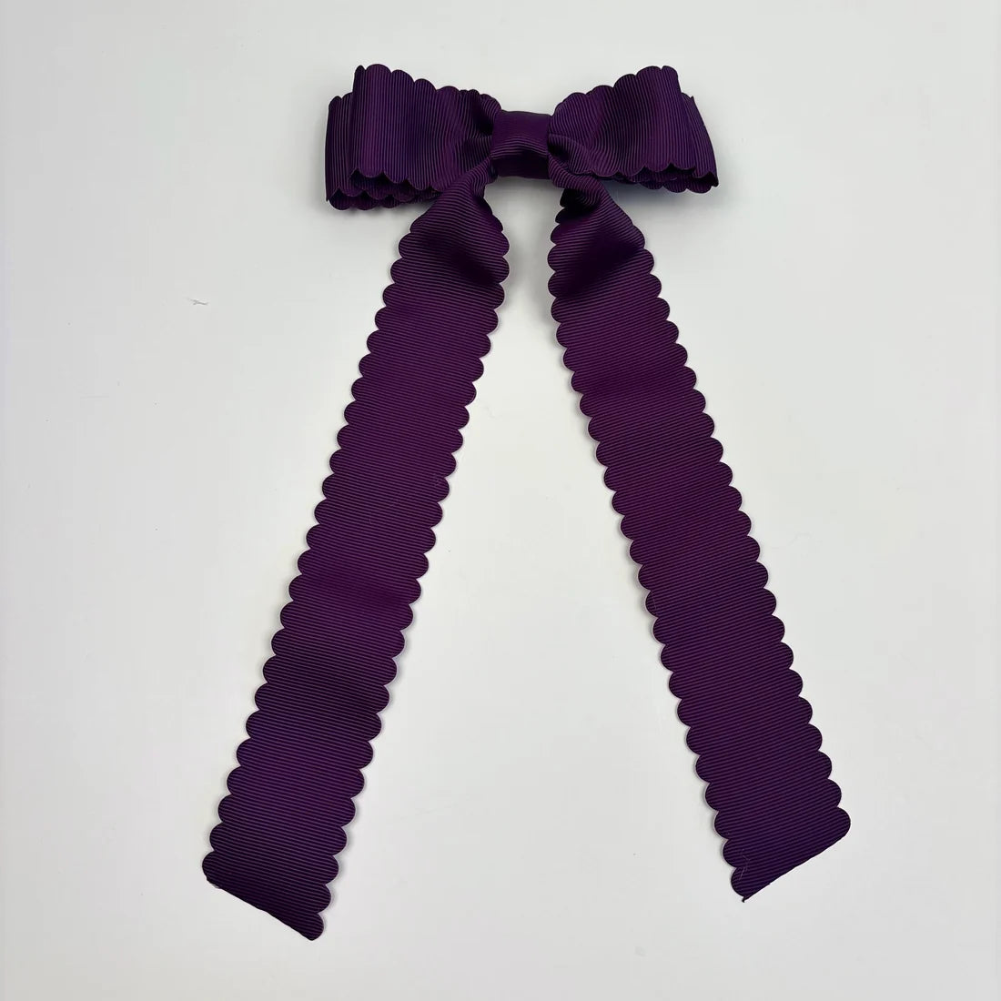 Harper Rose Laine Maroon Scallop Bow