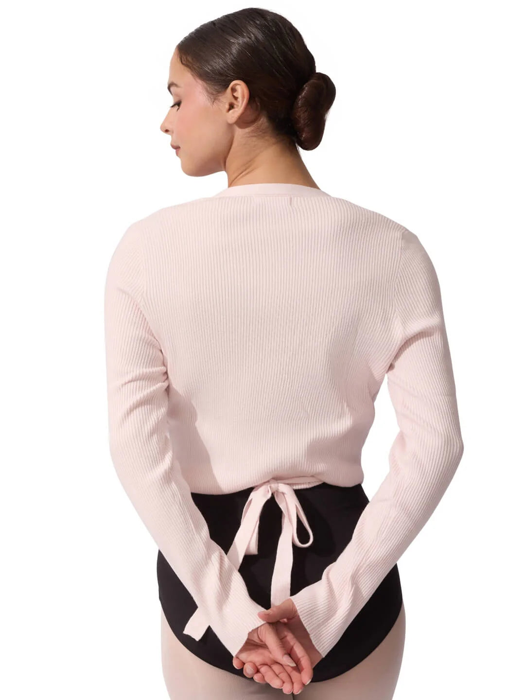 Capezio Harmonie Ribbed Knit Wrap Sweater