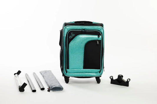 Glam'r Gear® Solo™ Carry-On with uHide® Extendable Garment Rack - Teal