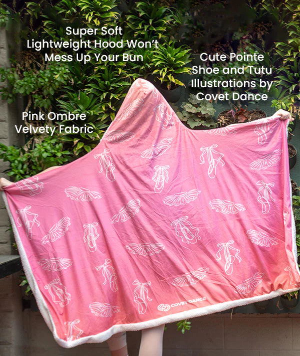 Pointe Shoes & Tutus Hooded Blanket