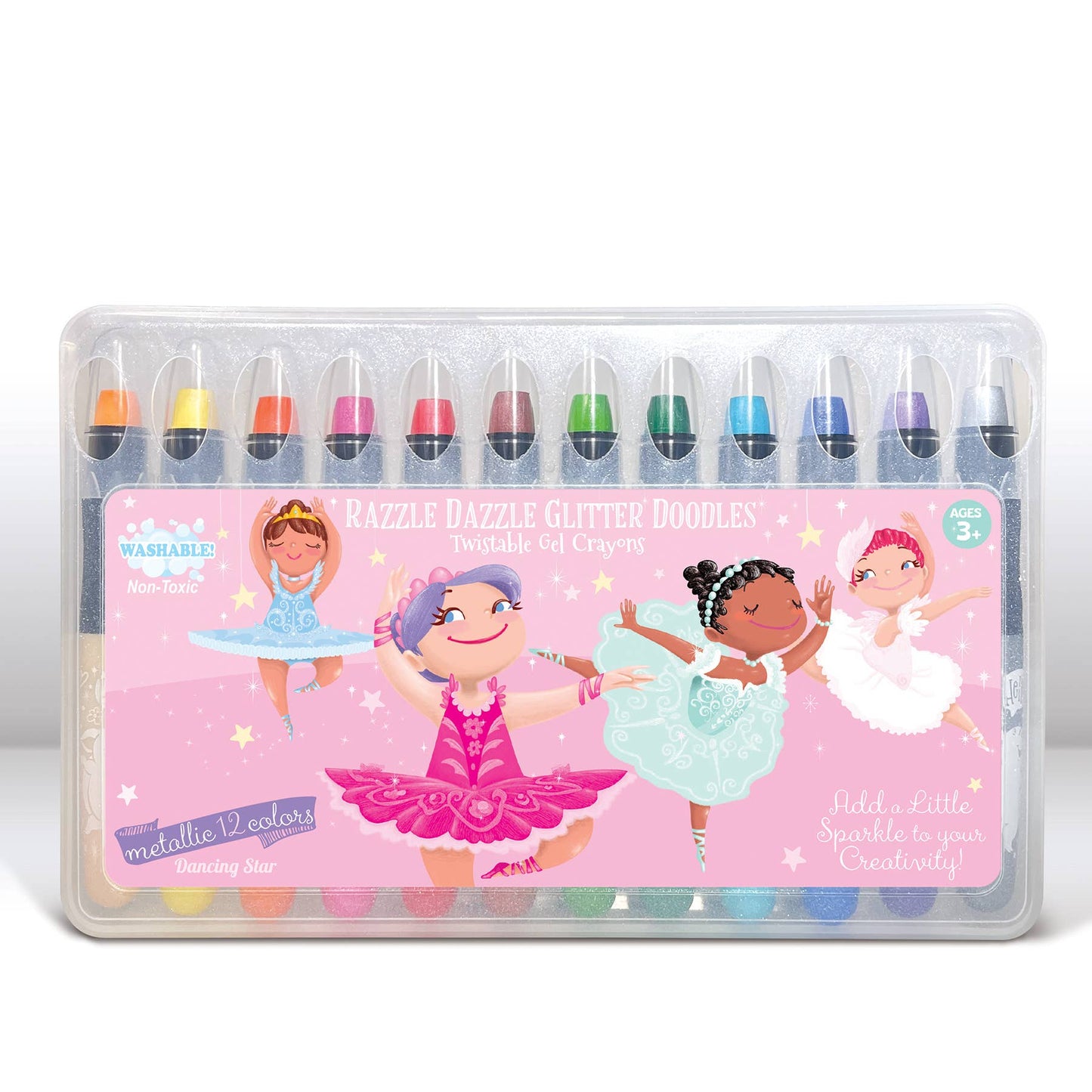The Piggy Story Glitter Ballerina Dry Erase Coloring Book & Crayon Gift Set