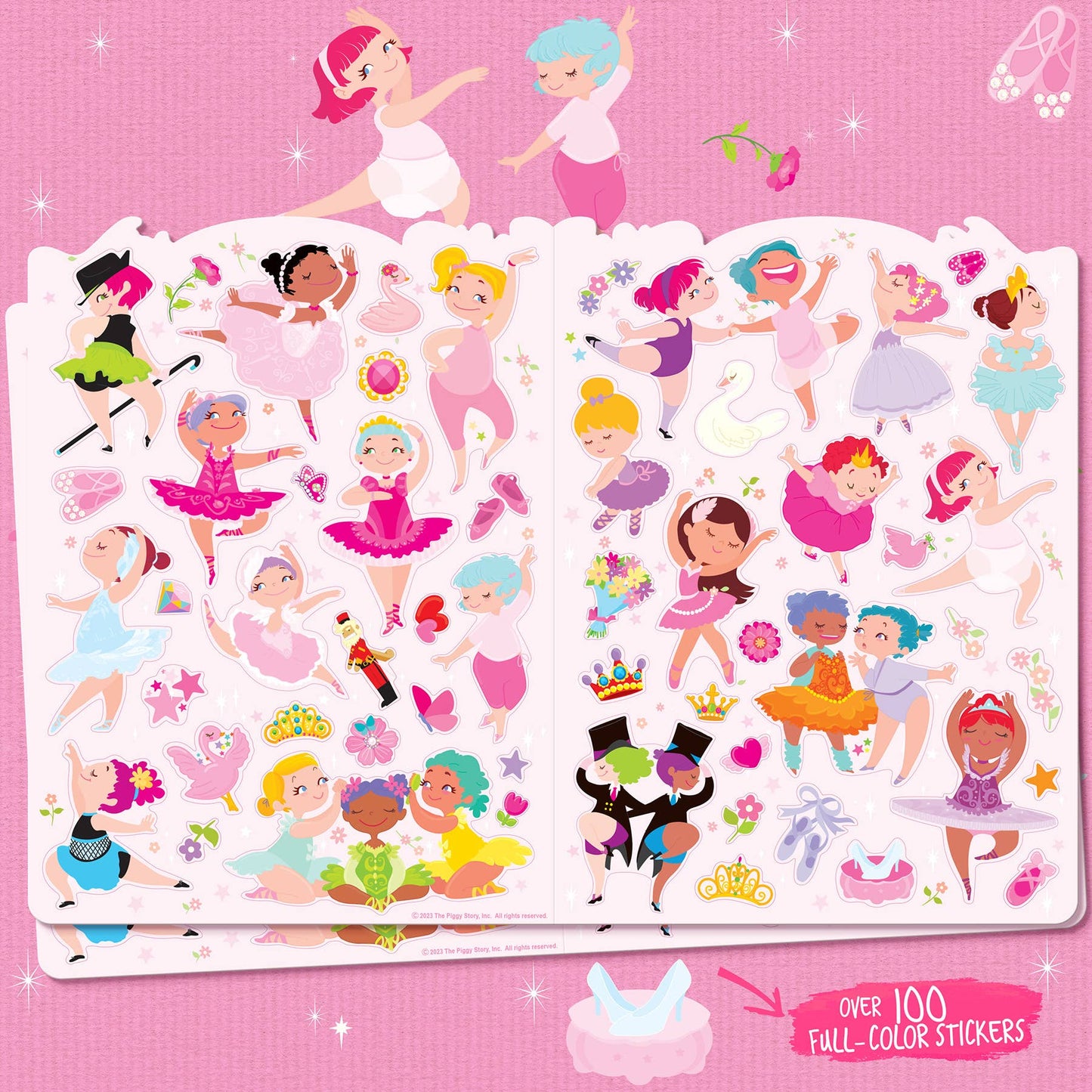 The Piggy Story Ballet 3 pcs Gift Pack | Activity Book, Crayons, Stickers