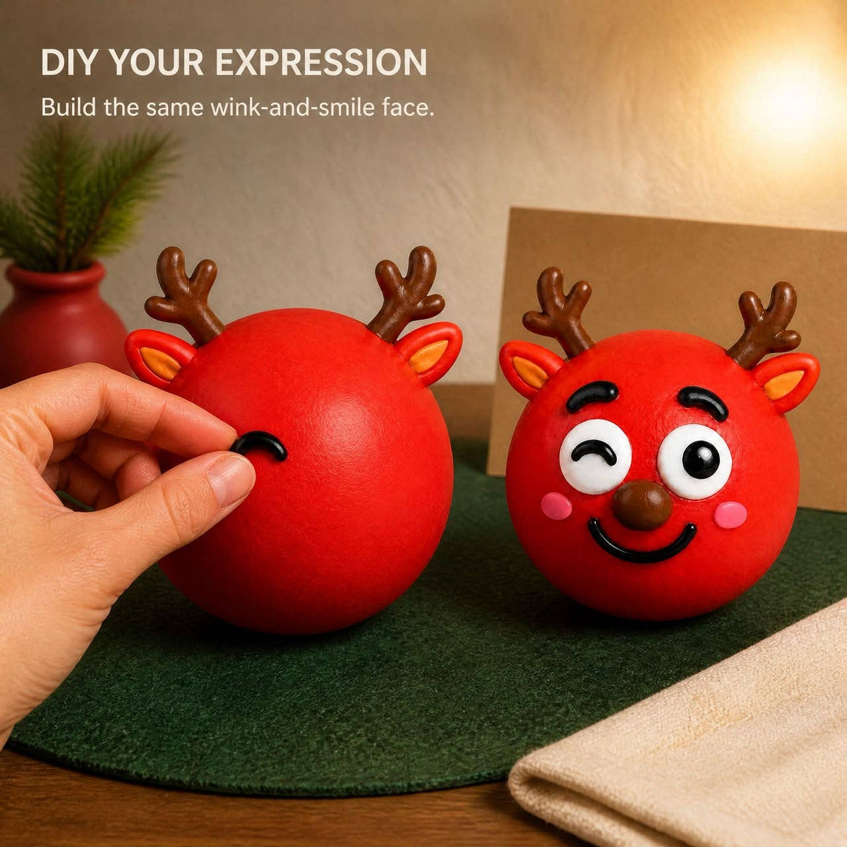 Funny Faces Squishy Balls — Christmas Edition