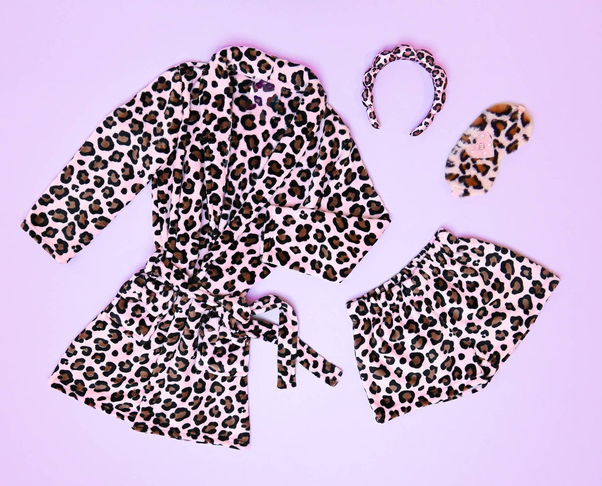 (3 PACK) Leopard Printed Cozy Pajama Shorts