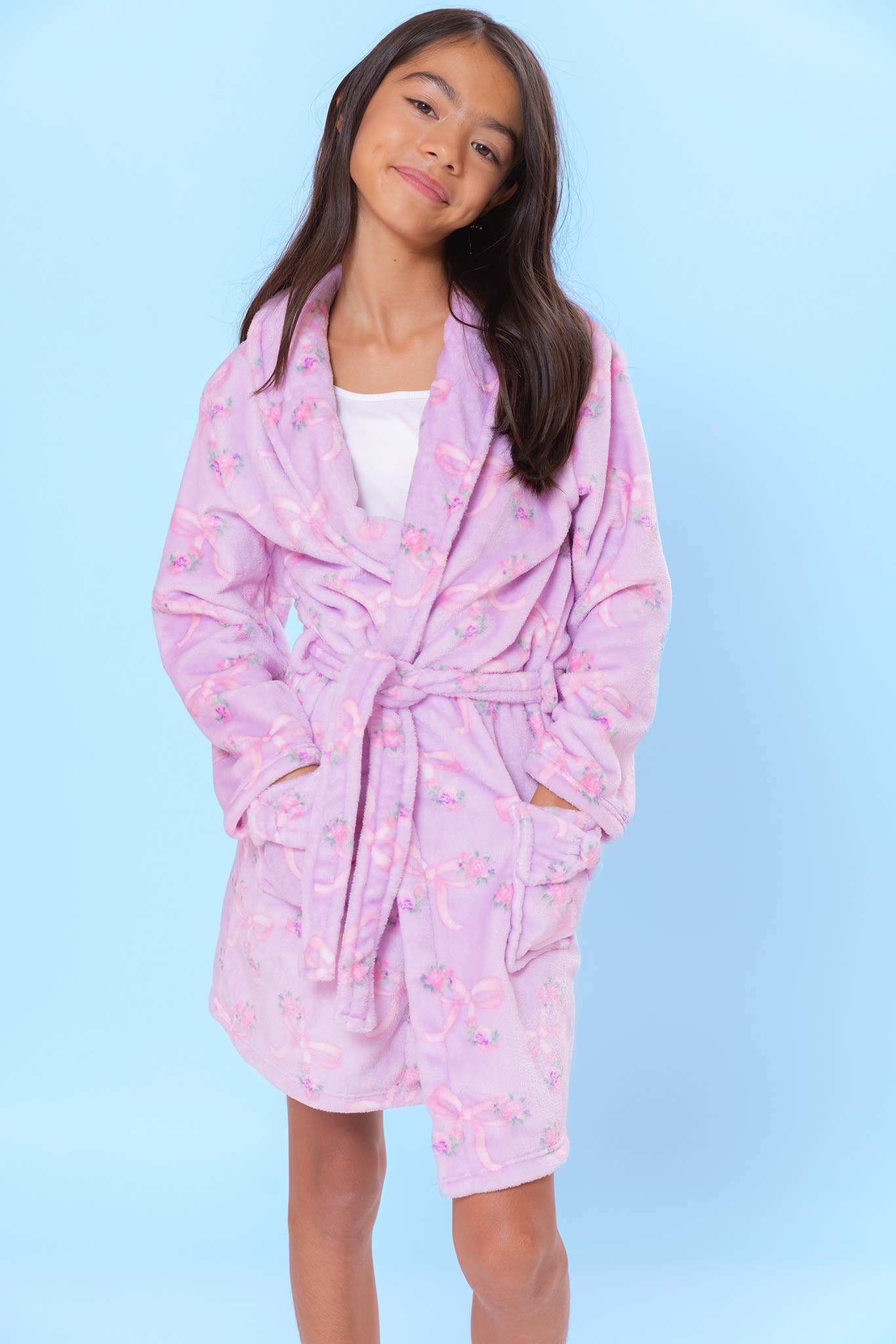 Fleece Printed Bath Robe