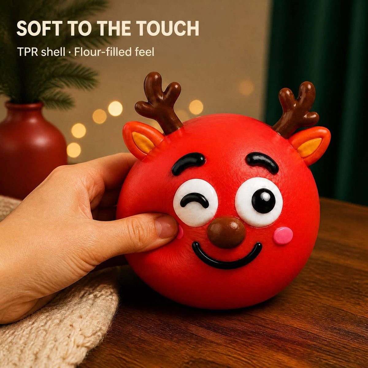 Funny Faces Squishy Balls — Christmas Edition