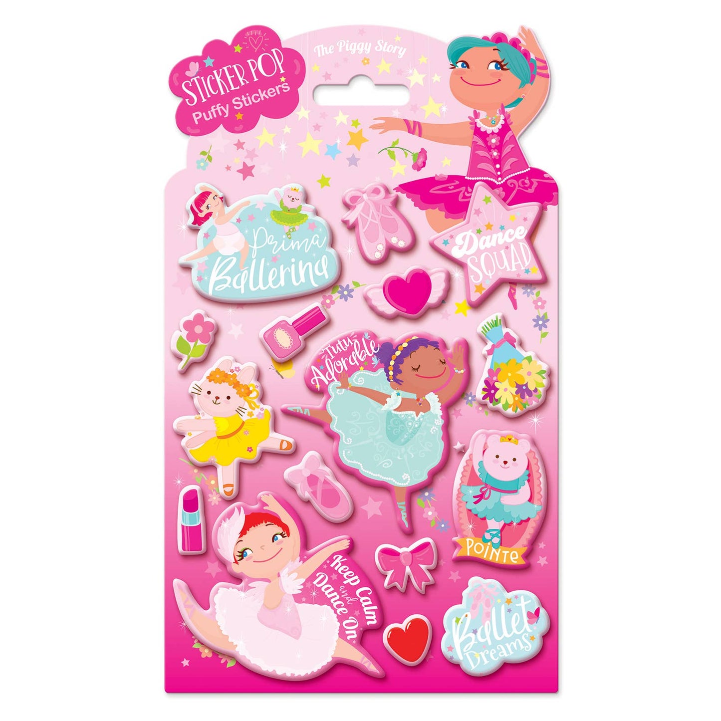 The Piggy Story Ballet 3 pcs Gift Pack | Activity Book, Crayons, Stickers