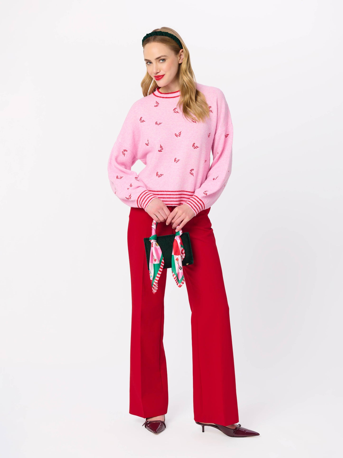 FESTIVE NUTCRACKER SQUARE SCARF, MULTI
