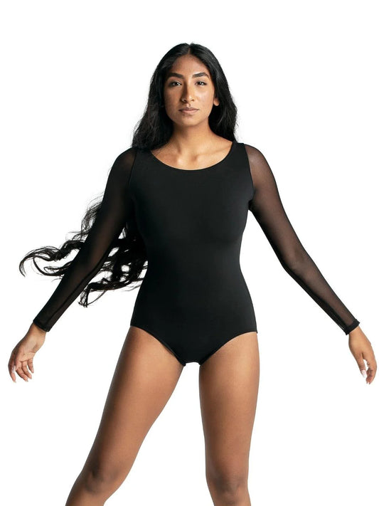 Capezio Long Sleeve Black Leotard - MC 832W