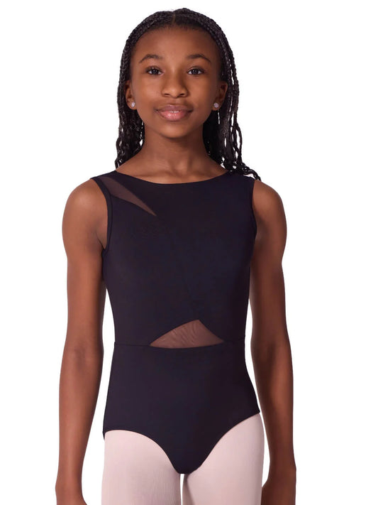 Capezio Soft Elegance Asymmetrical Boat Neck Leotard - Tween EL106T