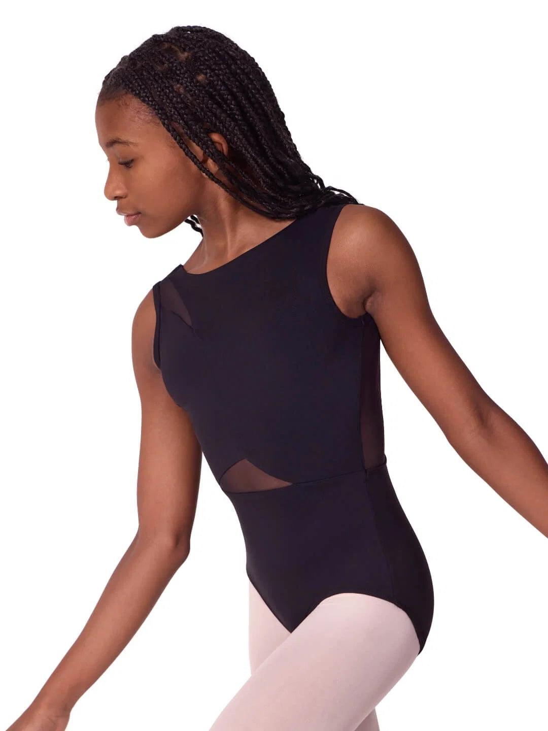 Capezio Soft Elegance Asymmetrical Boat Neck Leotard - Tween EL106T