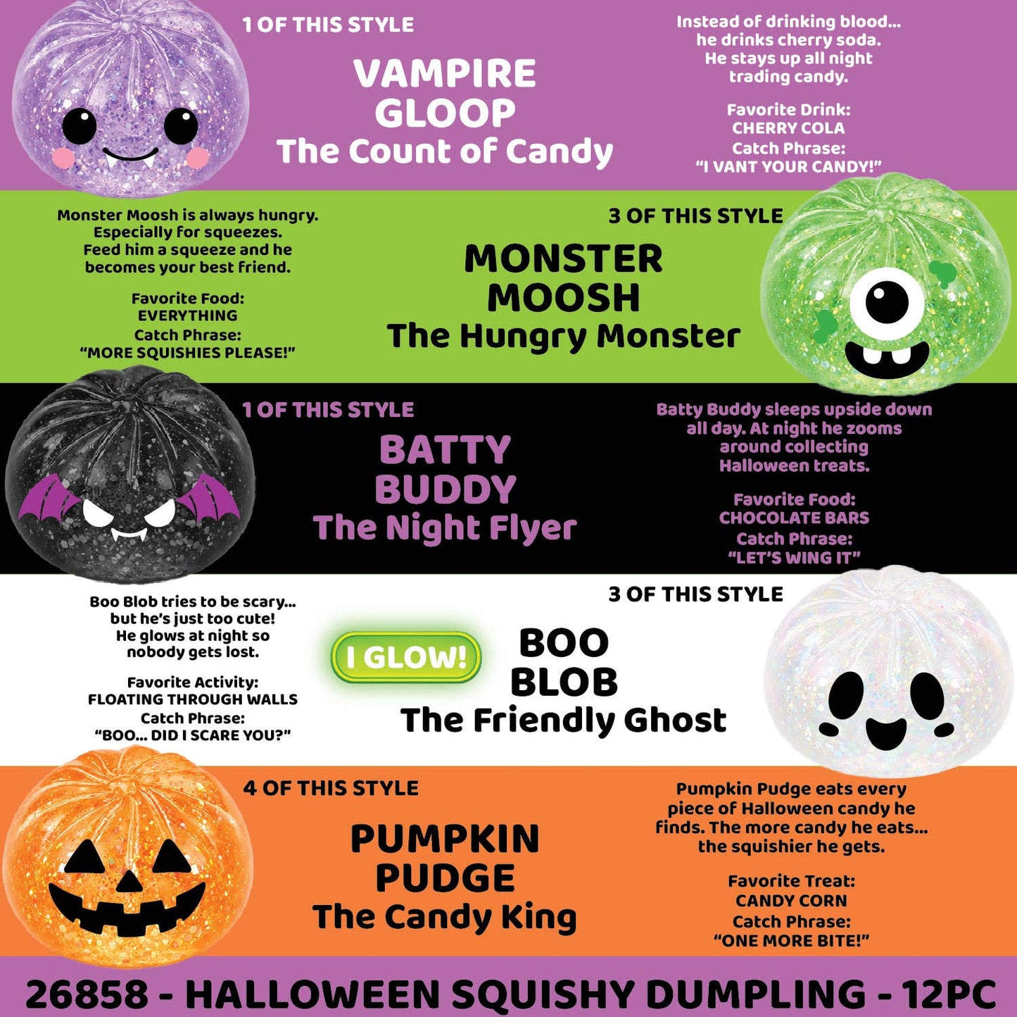 Fun Doh Spooky Mystery Dumpling Squishy Toy