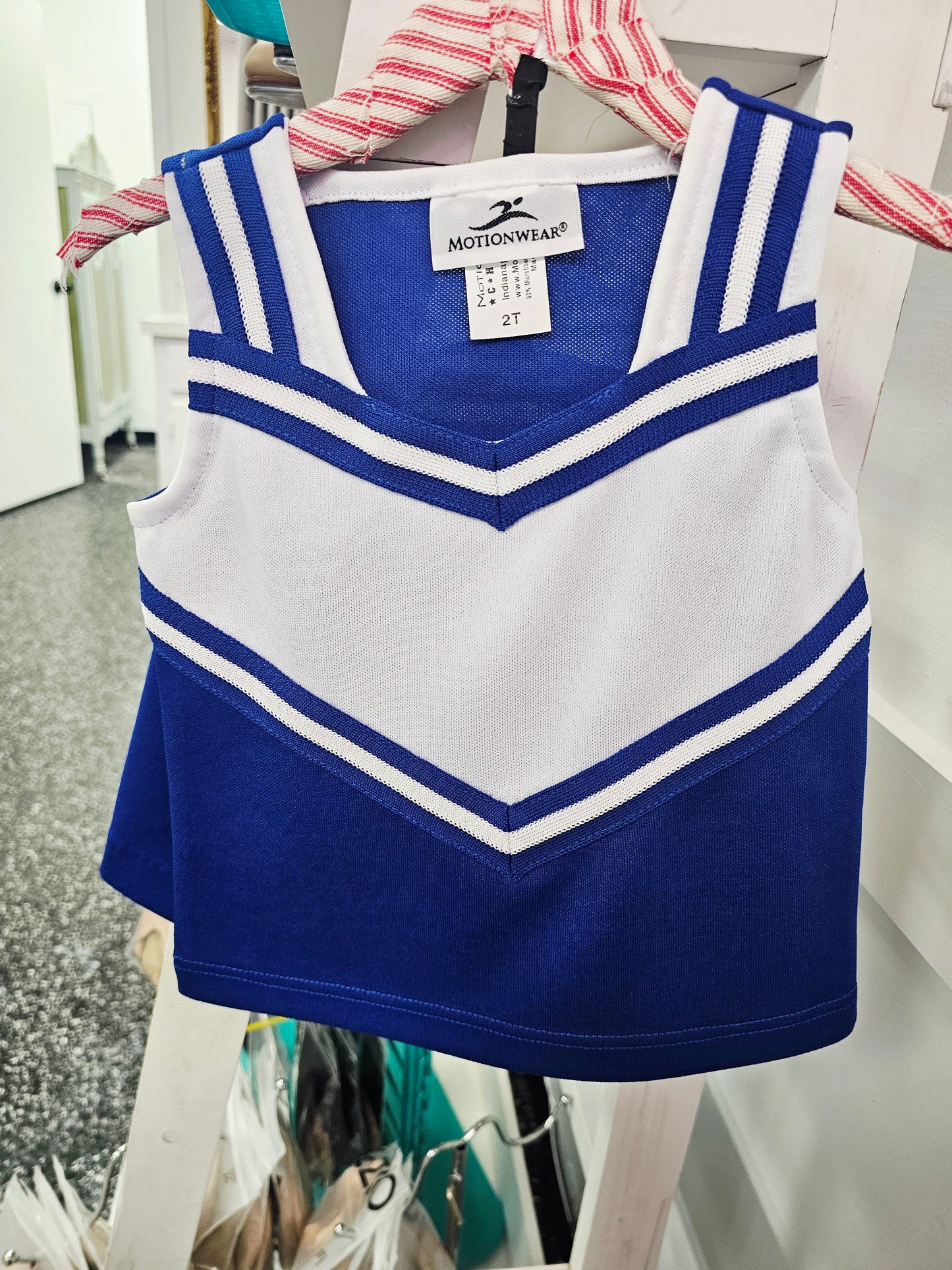 MotionWear 2-Piece Cheer Uniform - Blue & White