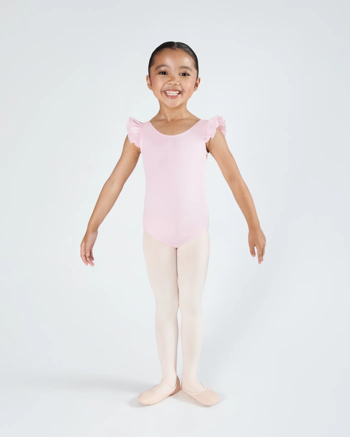 Energetiks Emery Frill Sleeve Leotard - Candy Pink - Child