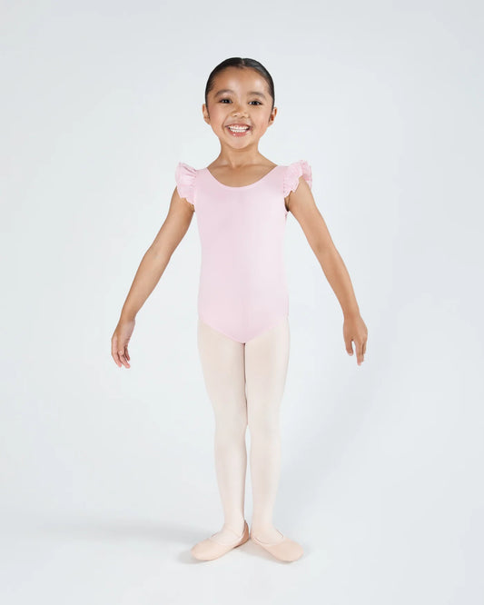 Energetiks Emery Frill Sleeve Leotard - Candy Pink - Child