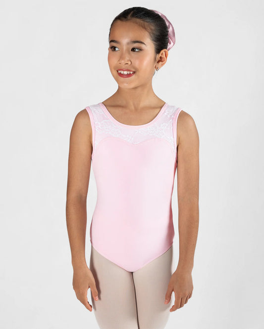 Energetiks Hannah Lace Leotard - Candy Pink - Child