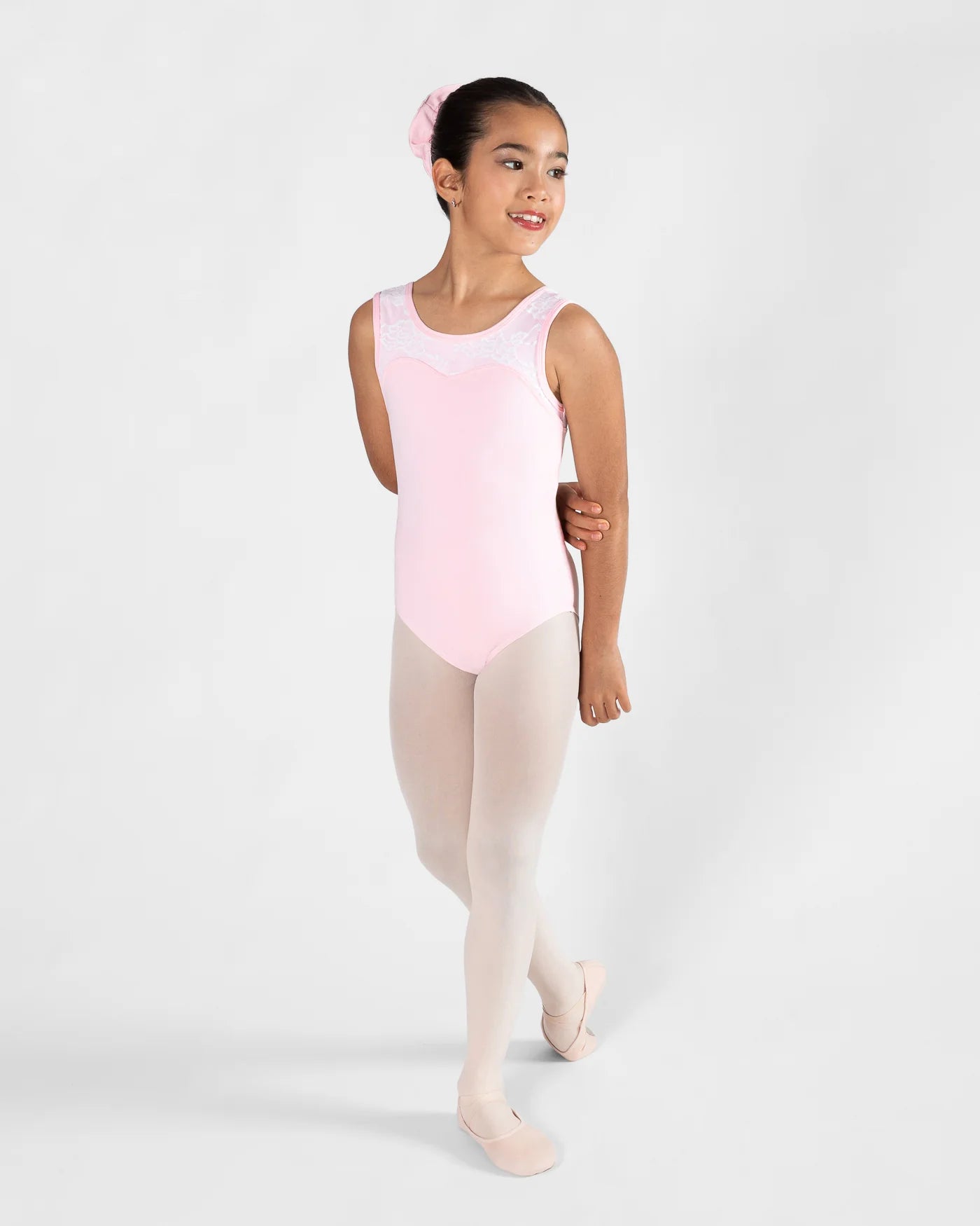 Energetiks Hannah Lace Leotard - Candy Pink - Child