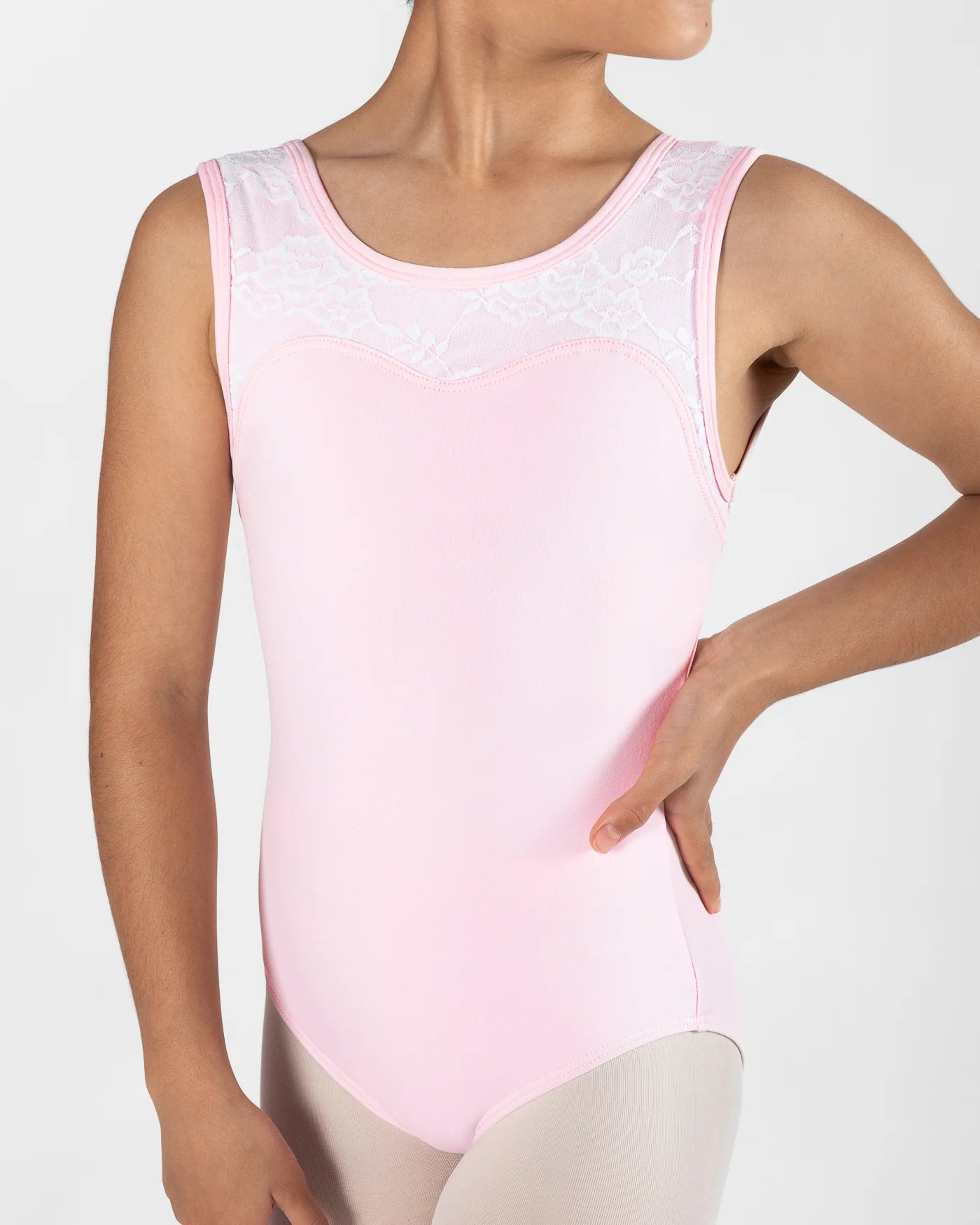 Energetiks Hannah Lace Leotard - Candy Pink - Child