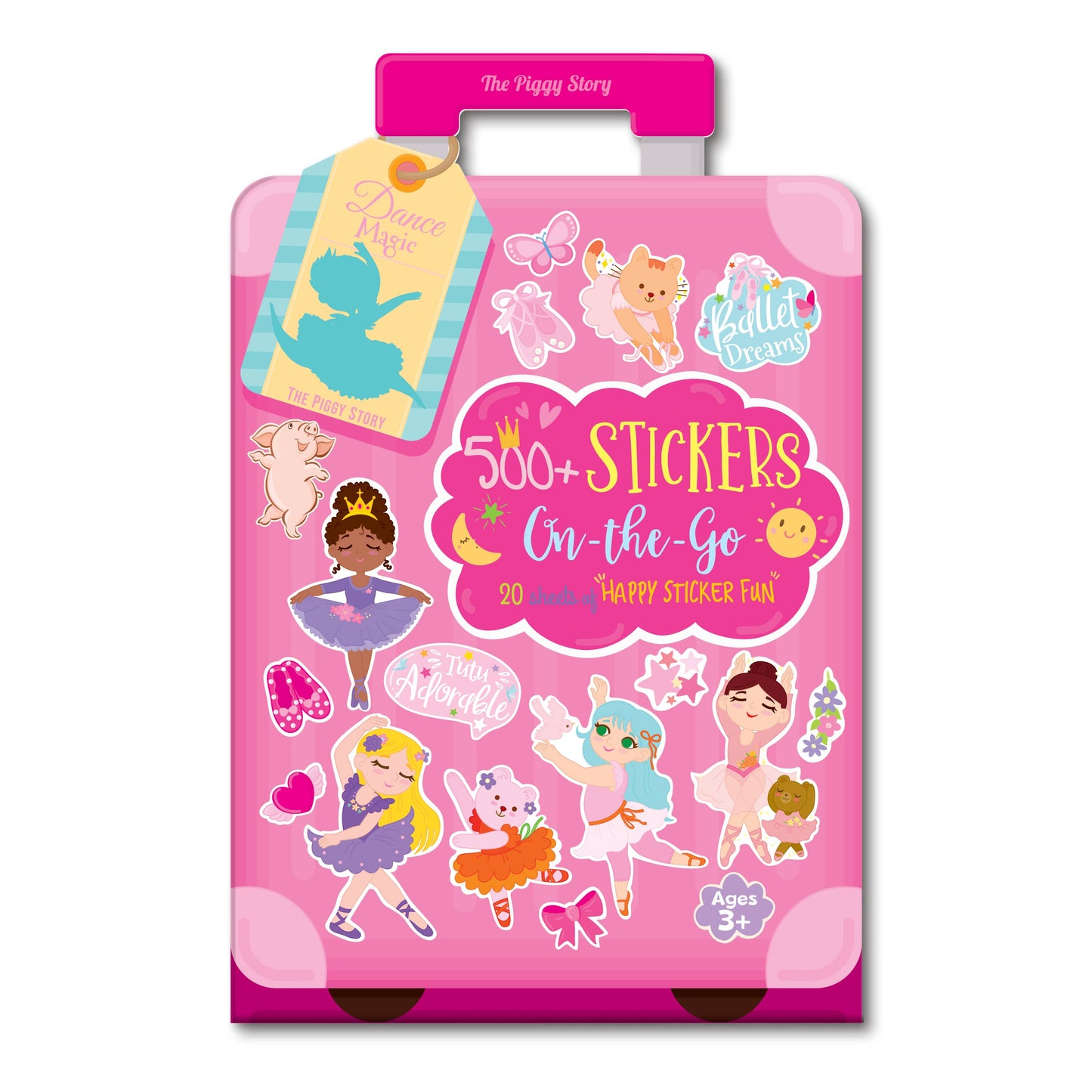 The Piggy Story 500+ Stickers On-the-Go Dance Magic