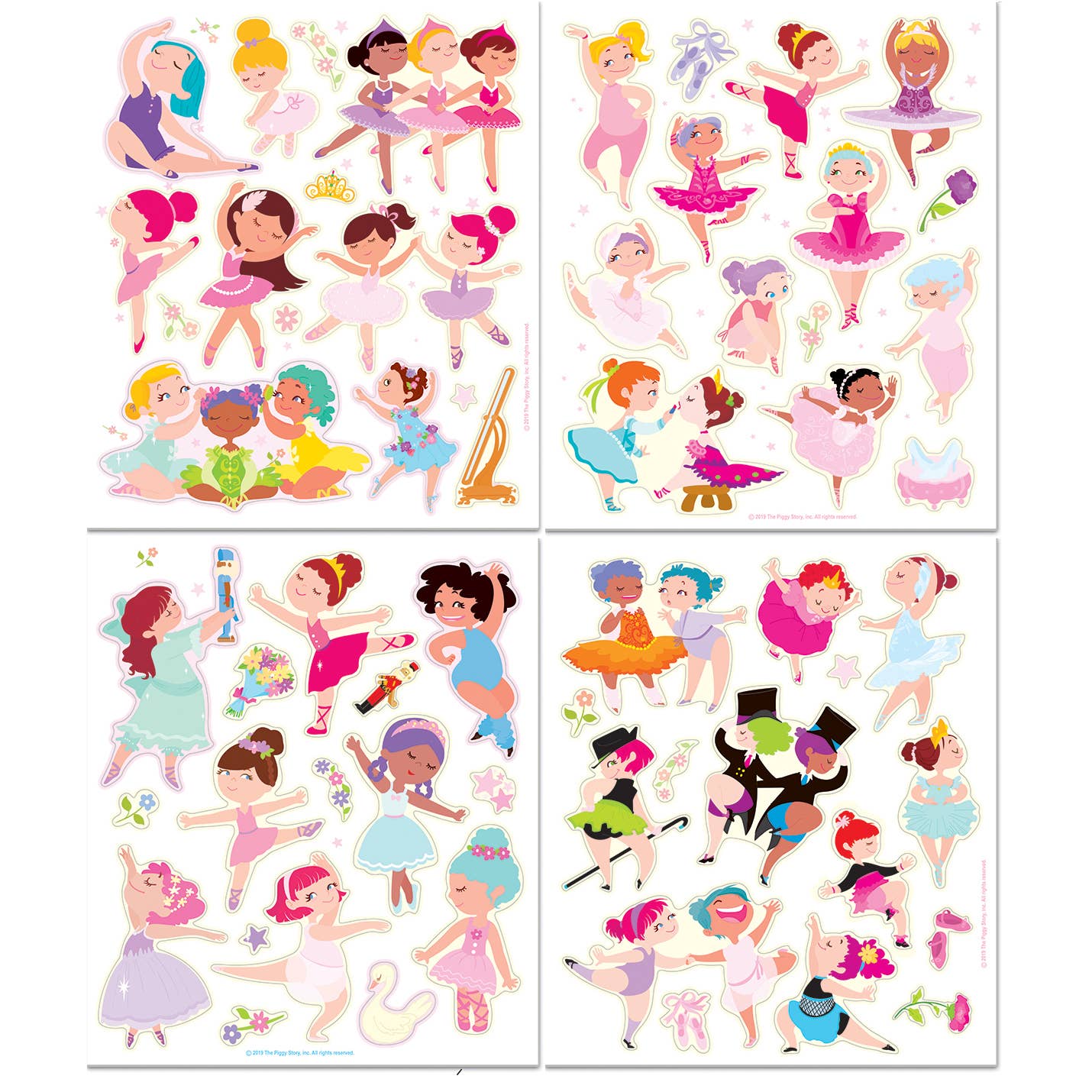 The Piggy Story Dance Magic Reusable Sticker Activity Tote