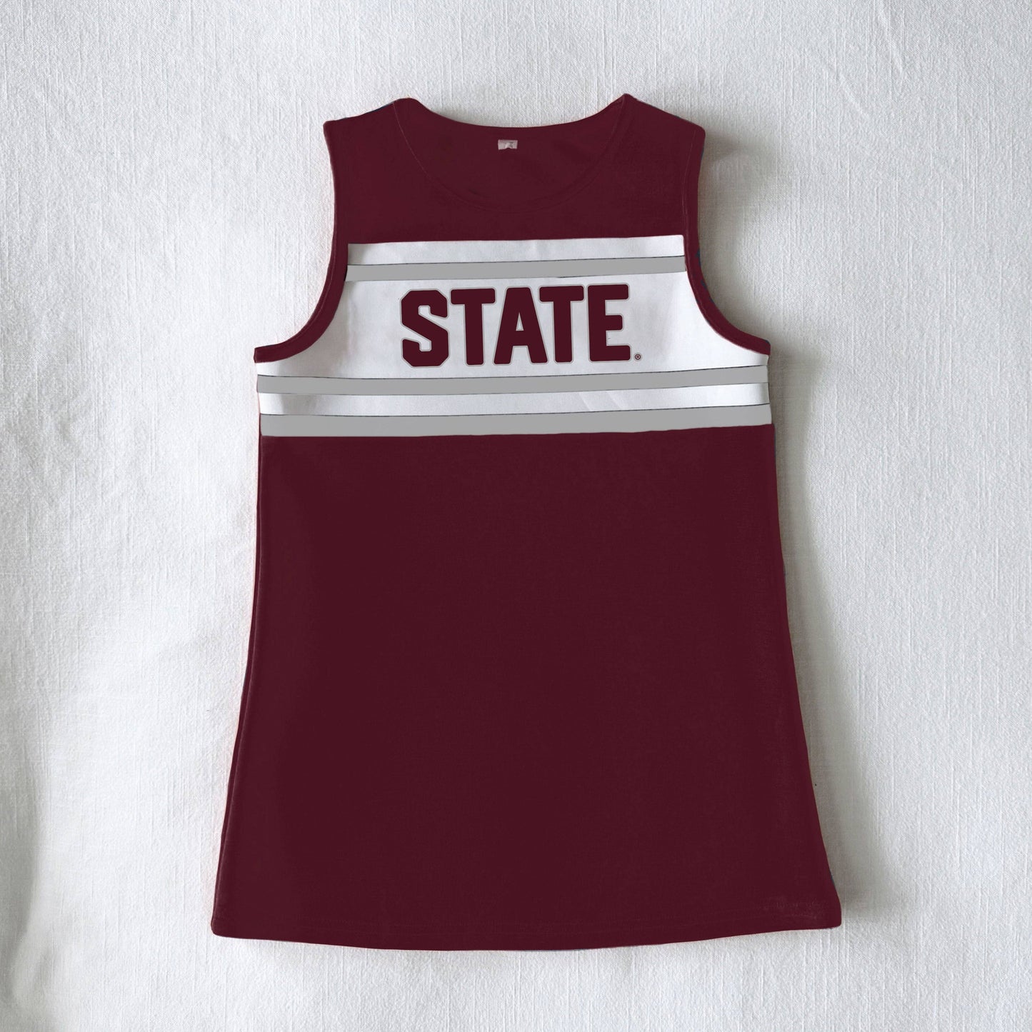 The Mississippi State University |  Deep Maroon Classic Cheer Dress