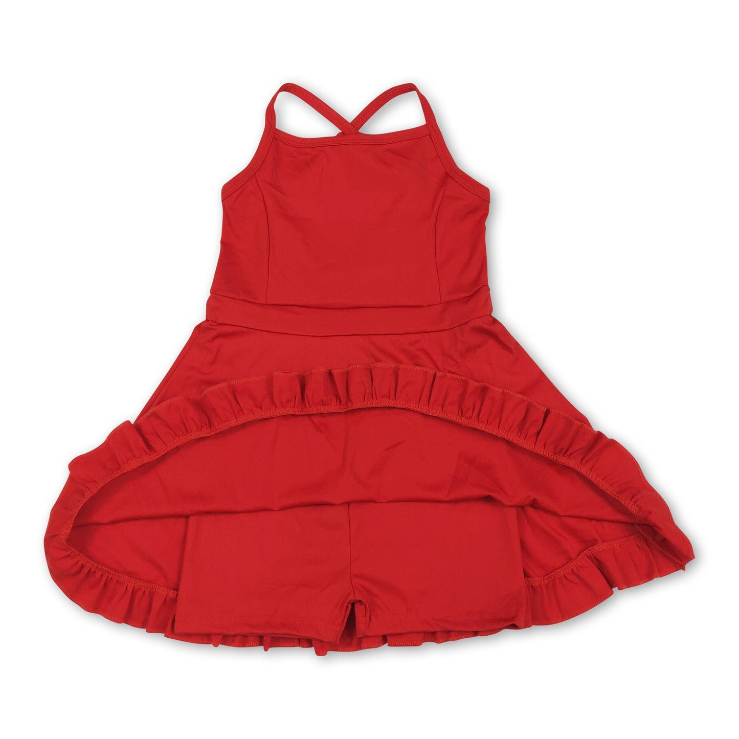 Multi colors kids girls summer athletic dresses