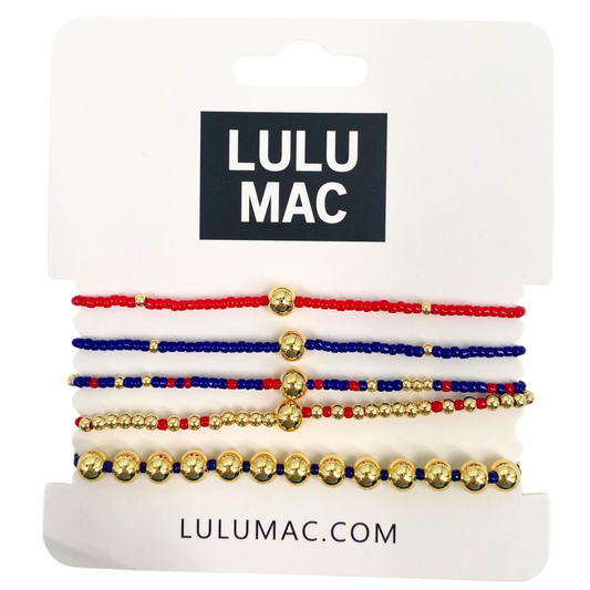 BR-TM-1001 Lulu Mac Red and Navy
