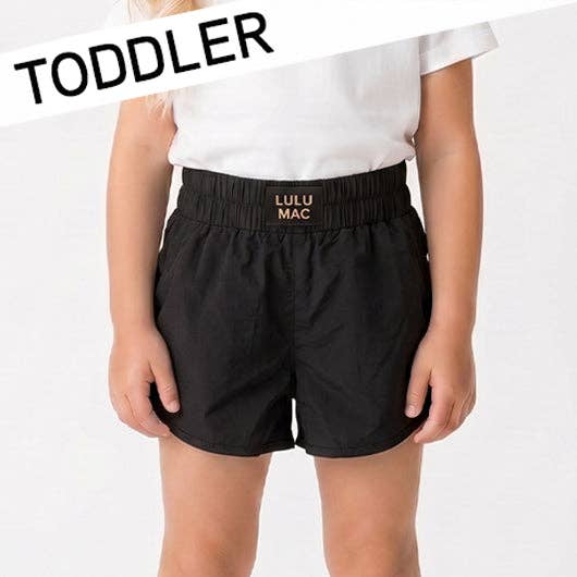 TD-SH-1000- BLACK TODDLER SOLID SHORT