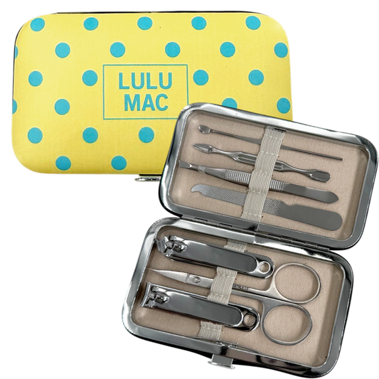 MCPD- Lulu Mac Butter/Blue Dot Manicure Set