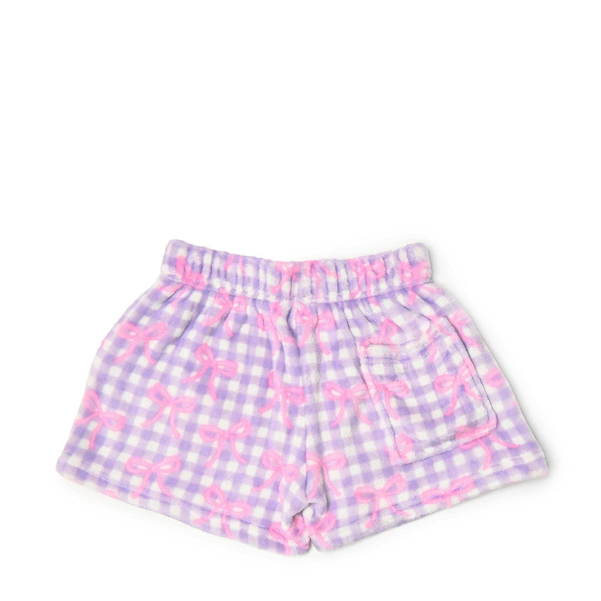 (3 PACK) Gingham Bow Printed Cozy Pajama Shorts