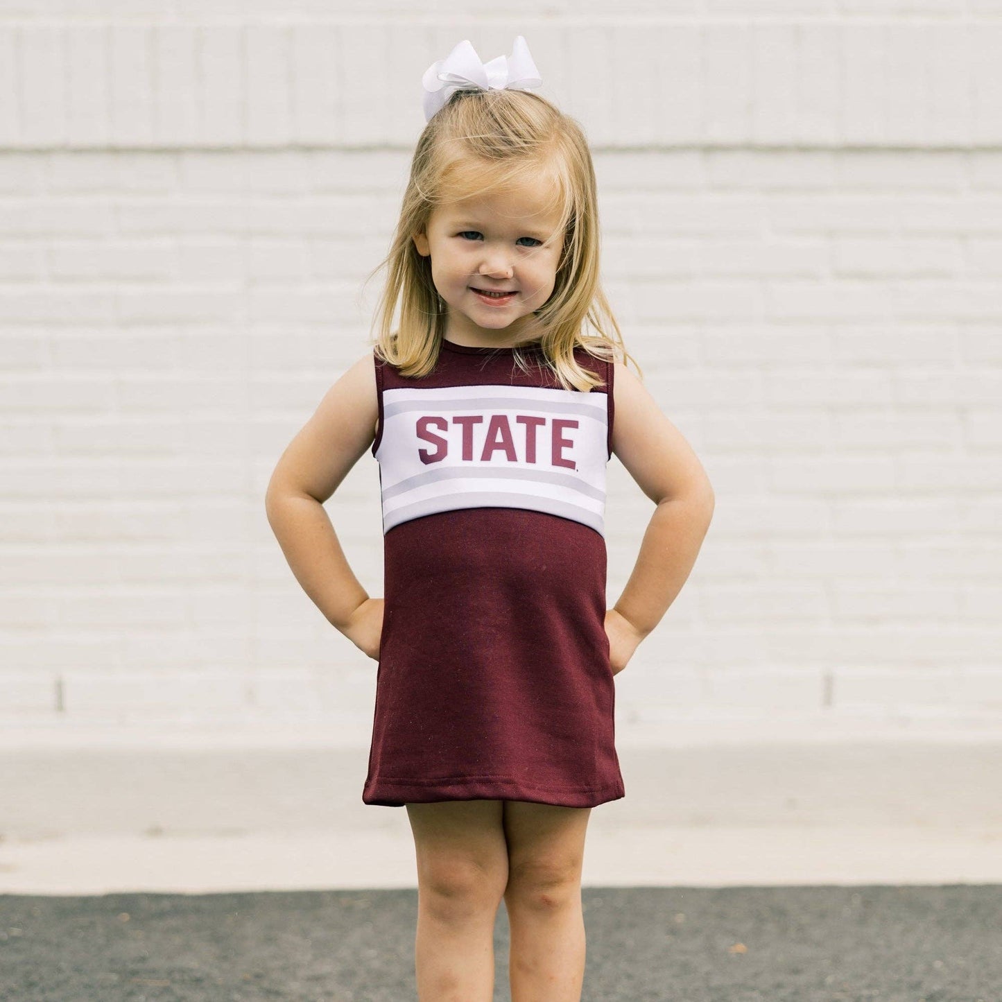 The Mississippi State University |  Deep Maroon Classic Cheer Dress