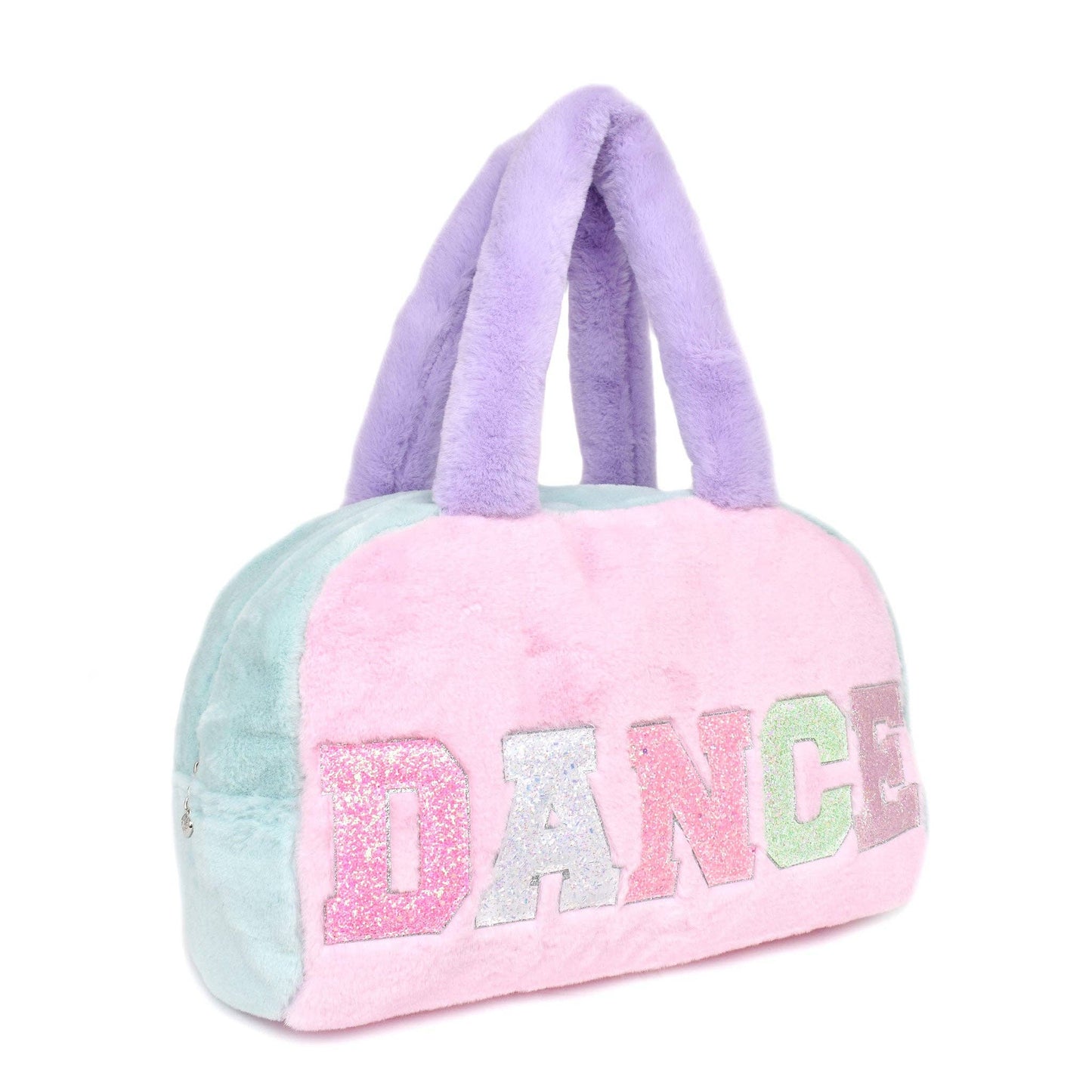 'Dance' Color Blocked Plush Medium Duffle Bag