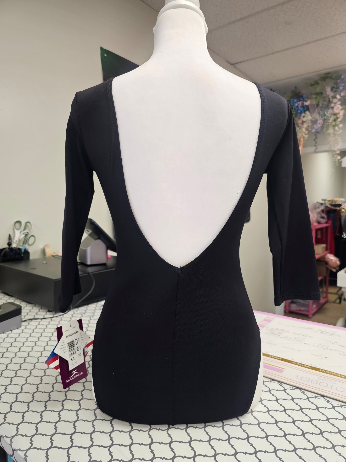 Motionwear Black Leotard - Adult