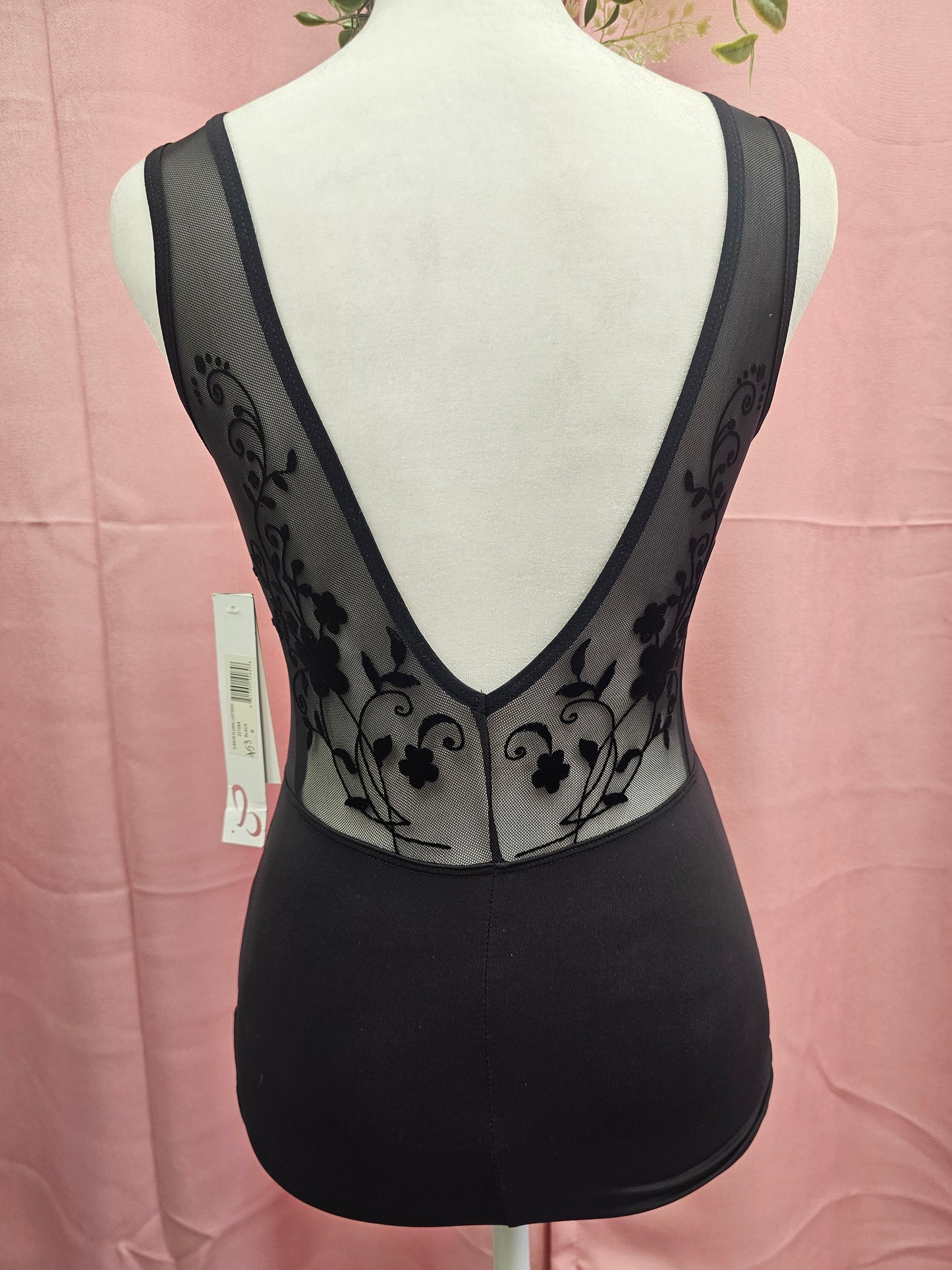 Danz N Motion V-Back Floral Leotard